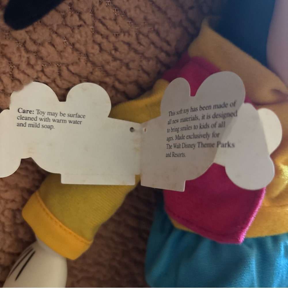 Vintage Disney Parks 16” Disney Goofy Vinyl Head Hands Feet Plush With Tags - Picture 6 of 8